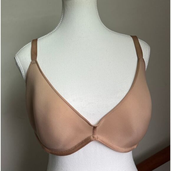 SKIMS weightless scoop bra clay size 38‎ D - Picture 1 of 11